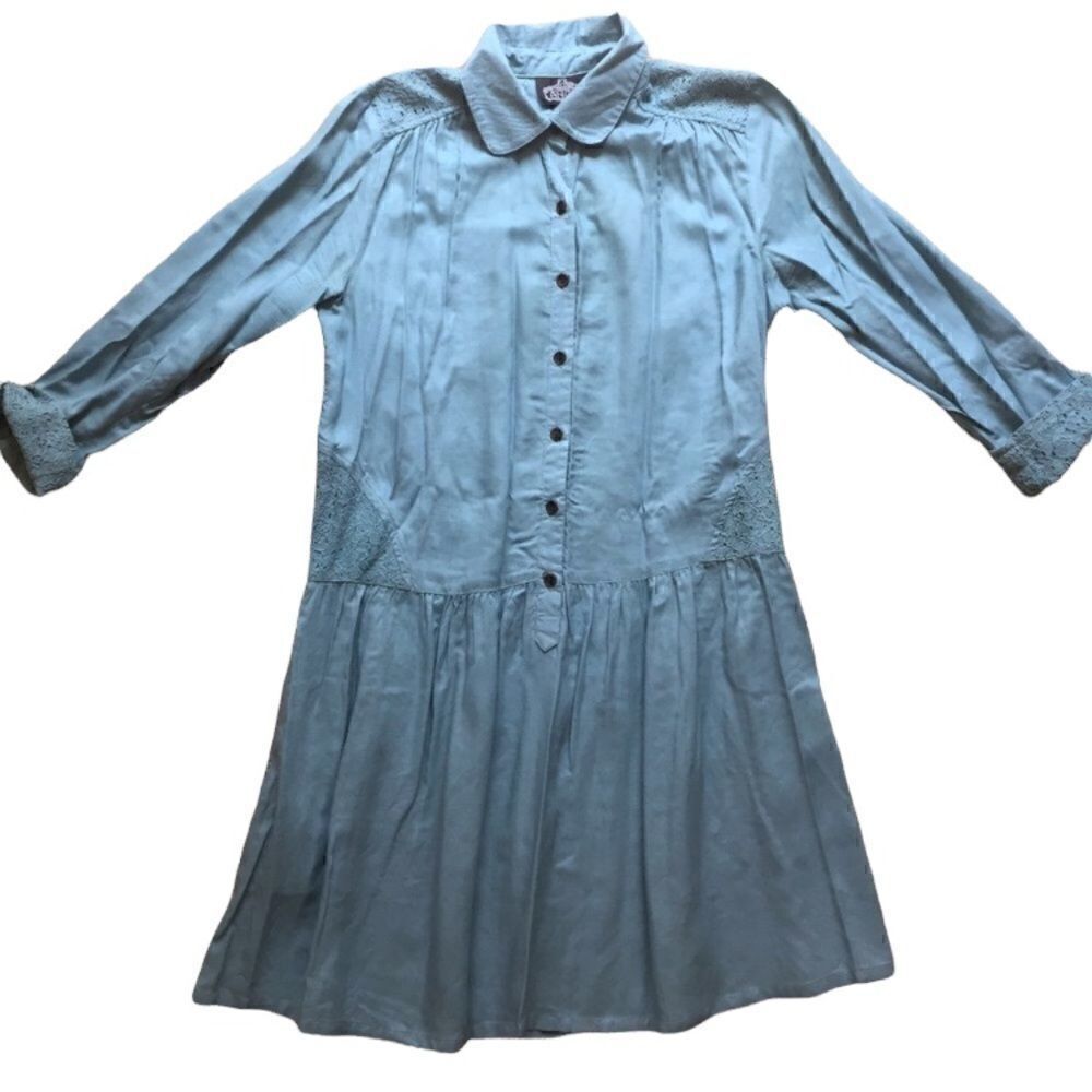 Angie collared button up dress